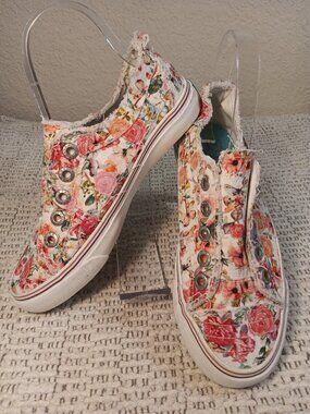 Blowfish Malibu women's 'Play Flowerfest' No Lace Slip On Multi Color Sneakers 6